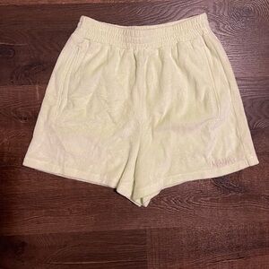 My Mum Made It Women's lime green velour Shorts